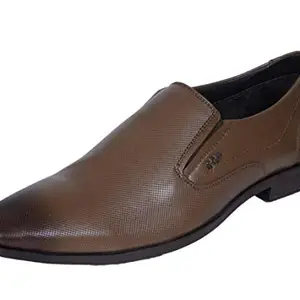 Lee Cooper Men's Tan Dress Formal Leather Slip On Shoes -9 UK