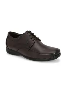 Azzaro Black Formal Lace UP Shoe for Men Derby Shoes Designed for All Occasions | Perfect Lightweight, Comfortable Formal Wear with Cushioned Footbed | Color: Brown, Size: 6