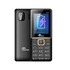 CELLECOR E10 Dual Sim Feature Phone 2750 mAH Battery with Vibration, Torch Light, Wireless FM and Rear Camera (2.4" Display, Black) price in India.