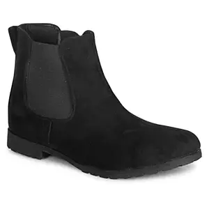 commander shoes Chelsea Boots for Girls and Women (37, Black, 841)