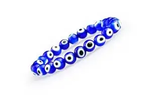 GEMSMANTRA Natural Gemstone 8 mm Bracelet for Men & Women | Stretchable Crystal Beads | Spiritual Meditation Bracelet | Regular & Mahashivratri Energized Variants