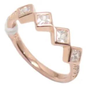 Rajasthan Gems Designer Ring 925 Sterling Silver Pink Rose Gold Rhodium Cubic Zirconia CZ Zircon Stone Women Handmade Gift L401 (9)