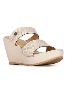 Bata Womens Finn Mule Beige Heels (7718704),UK 7