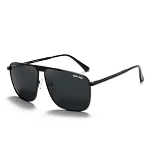 grey jack Polarized Polygon Sunglasses with Spring Hinge Metal Frame Eyewear for Men Women 3503