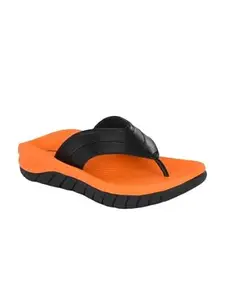Big Fox Men's Alphabounce-10 Comfortable | Ultra-Light | Bounce Back Technology | Water-resistant Slippers for Men (Orange)