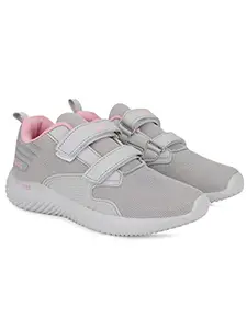 Campus Women's Noor Plus V Gry/Pink Running Shoes -6 UK/India