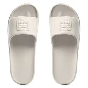DRUNKEN Slipper For Women's Fashion Slides Flip Flops Open Toe Non Slip Outdoor White- 4-5 UK