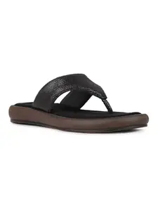 Inc.5 Womens Black Party Wear Solid T-Strap Flats Sandals