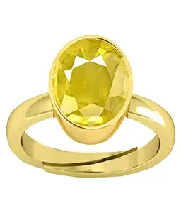 BARMUNDA gems 11.25 Ratti Yellow Sapphire Gemstone Certified Pukhraj Stone Lab Tested For Men And Women