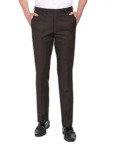 Arrow Men's Regular Pants (ARAETR2047_Dark Brown_30)