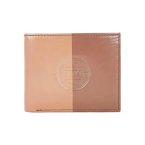 Tommy Hilfiger Jagged Mens Global Coin Leather Wallet Brown (8903496161960)