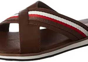 Bata Men's Pedra Mule Brown Slipper-7 Kids UK (8714234)