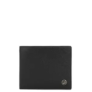 Da Milano RFID Protected Leather Wallet for Men with Card Slot - Black