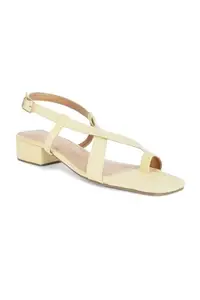 Allen Solly Women Yellow Casual Heels