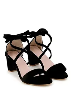 Fashion Ride Women's Heel Fashion Sandal - Black
