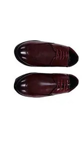 Men's Wine Lace-up Formal Shoes 07
