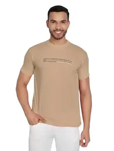 REOUTLOOK- THE FASHION CONNECT Reoutlook Men's Cotton Blend T Shirt | Round Neck | Half Sleeve | Regular Fit (Available in Plus Size)