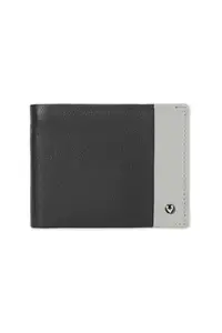Allen Solly Men Black Patterned Leather Wallet