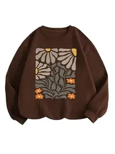 TAGAS Women's Sweatshirt| Jumper Women Winter Wear| Floral Print (Sweatshirt) for Women |Womens Winter wear