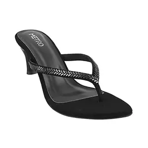 Metro Womens Synthetic Black Slip Ons (Size (7 UK (40 EU))