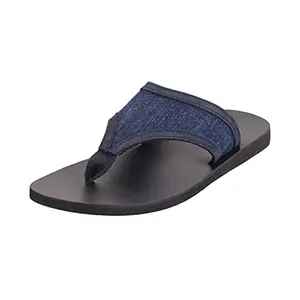 Mochi Mens Synthetic Blue Slippers (Size (10 UK (44 EU))