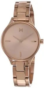 MVMT Stainless Steel Analog Rose Gold Dial Women Watch-28000323-D, Rose Gold Band