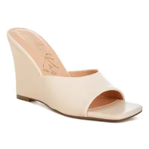 London Rag Recycled Faux Leather Wedge Sandals