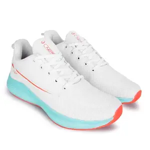 Lancer Mens BOSS-2WHT-ORG White Running Shoe, 8