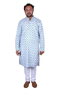 Yuvina Fashion Men Blue Colour Kurta Pajaama