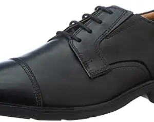 Clarks Clarkslite Cap Black Leat UK-10