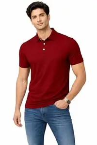 AngelUrza Polo T Shirt for Men | Men's Dry Fit Polo Tshirt | Breathable Lightweight Sports Polo Shirt | Casual Collar T-Shirt