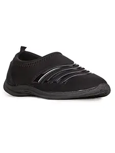 Bata Women's Slip-on Walking Shoe - Black (6 UK) (5596710)