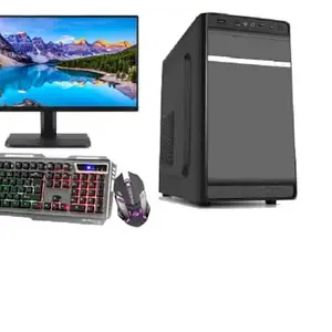 KRYNORCXY Gaming Computer Desktop PC - Core i5-4570 CPU, SSD, GT 730 4GB Graphics, 19" inch LED Monitor, RGB Keyboard & Mouse, Windows 10 Pro, WiFi-Ready to Play (16GB RAM, 256GB SSD)