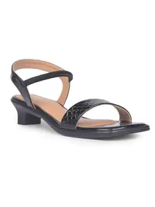 Bata Women's Block Heel Sandal - BLACK (4 UK) (6616509)