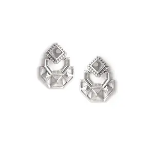 Shaya by CaratLane Rosalind Earrings in 925 Oxidised Silver