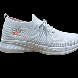 Seevok Sports Shoes for Men | Running Shoes | (RACER-02) (Numeric_8) White