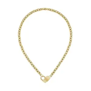 BOSS Dinya Ionic Plated Thin Gold Steel Women's Necklace - 1580417