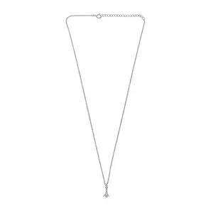 Amyrah Creations Delicate Drape pendant with link chain | 925 Sterling Silver pendant with link chain for Women and Girls | With Certificate of Authenticity and Care Instructions