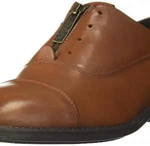 Lee Cooper Men Tan Leather Formal Shoes-8 UK (41 EU) (8.5 US) (LC3047D)