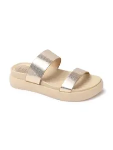 ELLE Women Sandal,Gold,UK-6