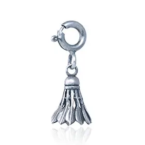 FOURSEVEN® Shuttle Cock Charm Pendant - Fits in Bracelet and Necklace - 925 Sterling Silver Jewellery for Men and Women (Best Gift for Him/Her)