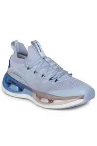 ABROS Swag-On Running Sports Shoes Breathable Upper Fly-Knit with Hyperfused Sole Memory Foam Insole Casual Walking & Gym Shoes for Mens(Eng.Grey/Teal 7)