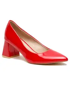 Flat n Heels Womens Red Sandals FnH P261-RD