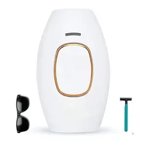 IPL Hair Removal Handset Laser Hair Removal Machine for Permanent Painless Lazer Hair Removing Epilator men and women bikini armpit bikini pubic hair removals (White)