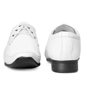 Modern Trendy Formal Shoes/Party Shoes/ 2 Shoes Combo with Free Belt for Men and Boys (BAZAAR14054_SKS007-Bdr-Wht-2004-Wht) Multicolor