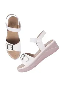 Shoetopia Women's SND-2078 Heeled Sandal-4 Kids UK (SND-2078-White)-EU37