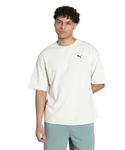 Puma Mens WARDROBE ESS Boxy Tee,Alpine Snow,XS (62964587)