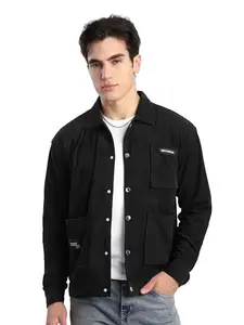 Beyoung Black Corduroy Shacket