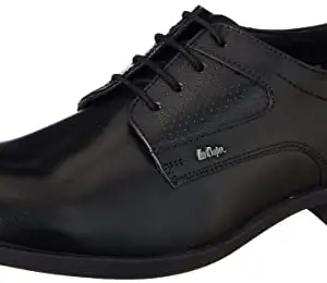 Lee Cooper Men's LC4042E Leather Formal Lace Up Shoes_Black_7UK