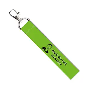 ISEE 360® Work Like Hell Elon Musk Quotes Lanyard Tag with Swivel Lobster for Gift Luggage Bags Backpack Laptop Bags L X H 5 X 0.8 INCH